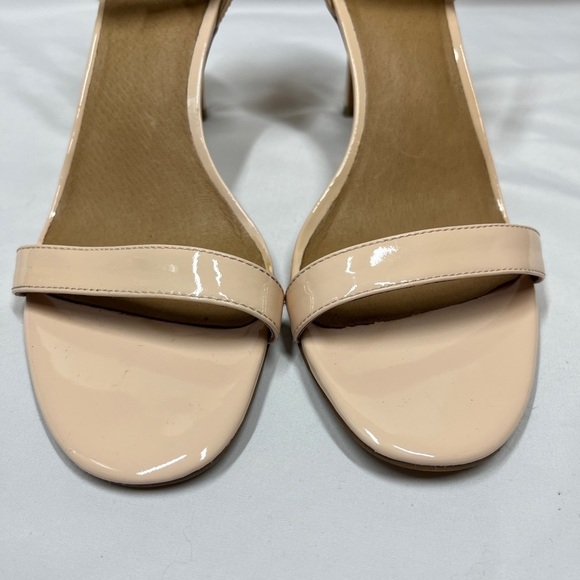 Halogen Shoes Heels Audrey Ankle Strap Nude Patent Leather Women’s Size 9.5 - Picture 4 of 9